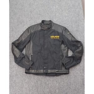 Polaris leather Motorcycle Jacket Mens‎ Large Black Hein Gericke Biker Moto